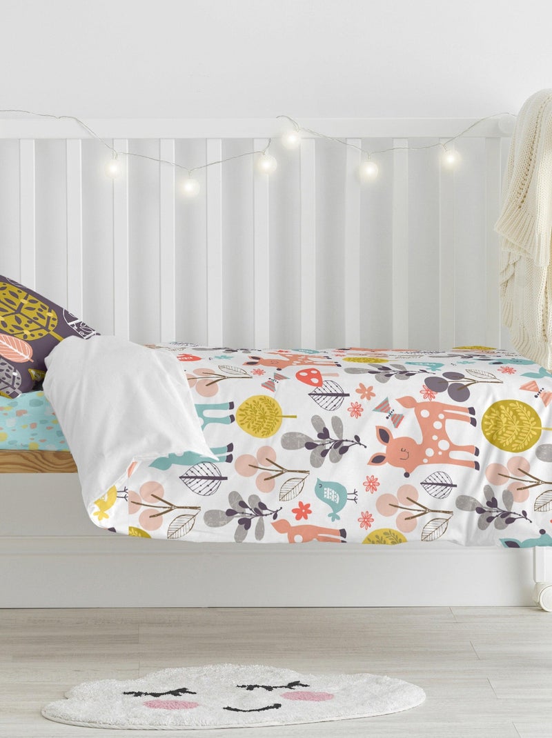 Set copripiumino 2 pezzi Woodland "Happyfriday" Blu Giallo - Kiabi