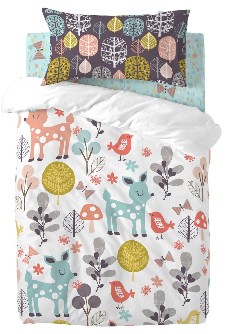 Set copripiumino 2 pezzi Woodland "Happyfriday" Multicolore - Kiabi
