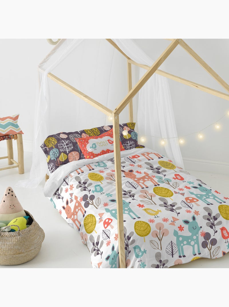 Set copripiumino 2 pezzi Woodland "Happyfriday" Multicolore - Kiabi