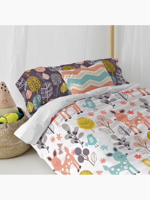 Set copripiumino 2 pezzi Woodland "Happyfriday" - Kiabi Set copripiumino 2 pezzi Woodland "Happyfriday" - Kiabi