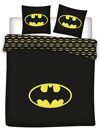 Set Copripiumino Bambino Batman 2 Piazze Stampato Reversibile, COMICS