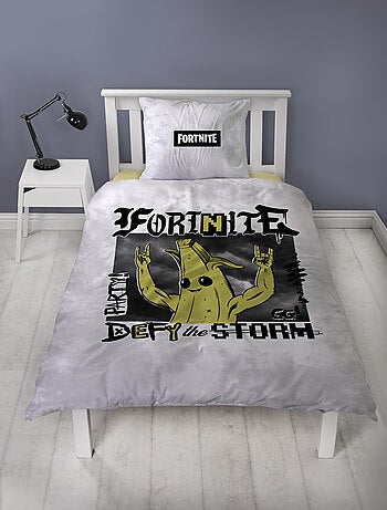 Set Copripiumino Bambino Stampato Reversibile Fortnite BANANA, Copripiumino 140x200 cm