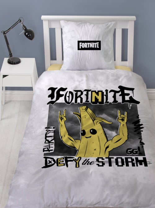 Set Copripiumino Bambino Stampato Reversibile Fortnite BANANA, Copripiumino 140x200 cm - Kiabi Set Copripiumino Bambino Stampato Reversibile Fortnite BANANA, Copripiumino 140x200 cm - Kiabi