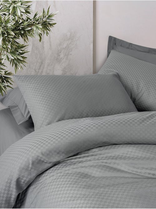 Set copripiumino , cotone jacquard - Kiabi Set copripiumino , cotone jacquard - Kiabi