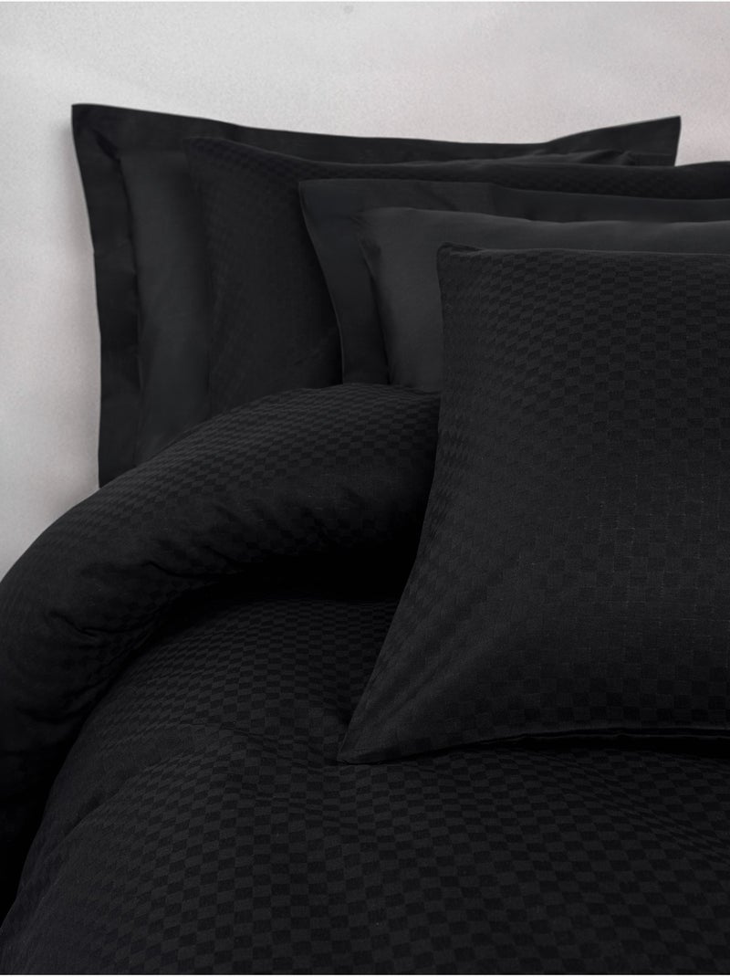 Set copripiumino , cotone jacquard Nero - Kiabi