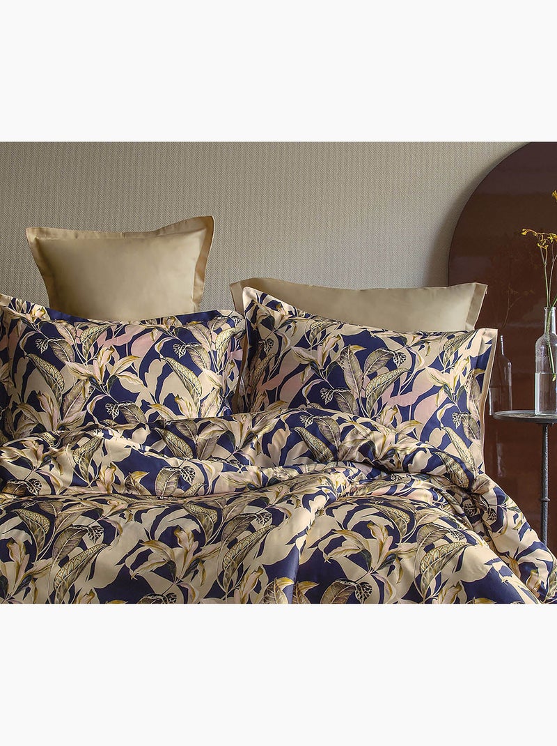 Set copripiumino , in raso di cotone Blu beige - Kiabi