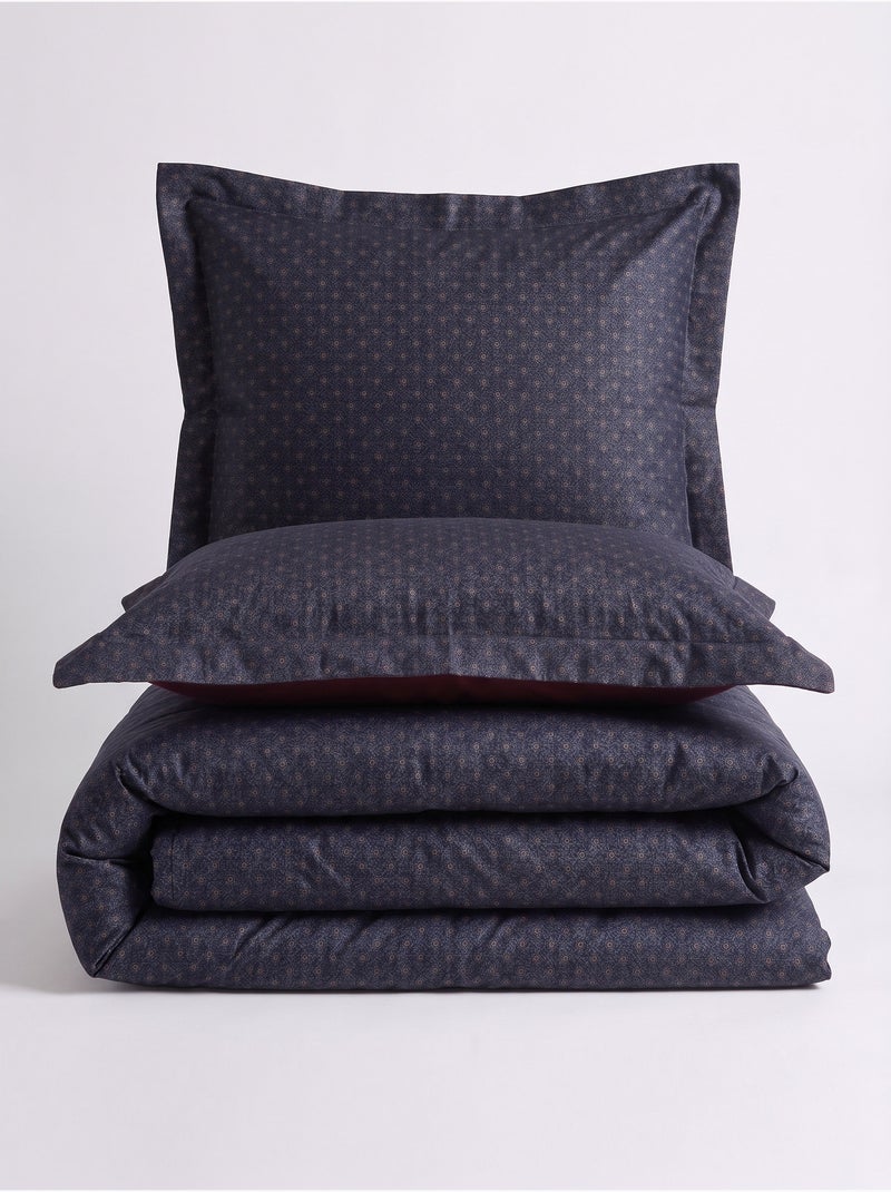Set copripiumino , in raso di cotone Blu - Kiabi
