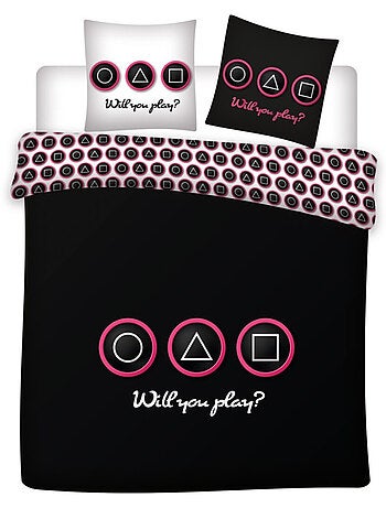 Set copripiumino matrimoniale reversibile in cotone Gameuse