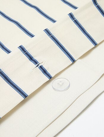 Set copripiumino singolo (140 x 200cm) in cotone 57 fili - Kiabi Home
