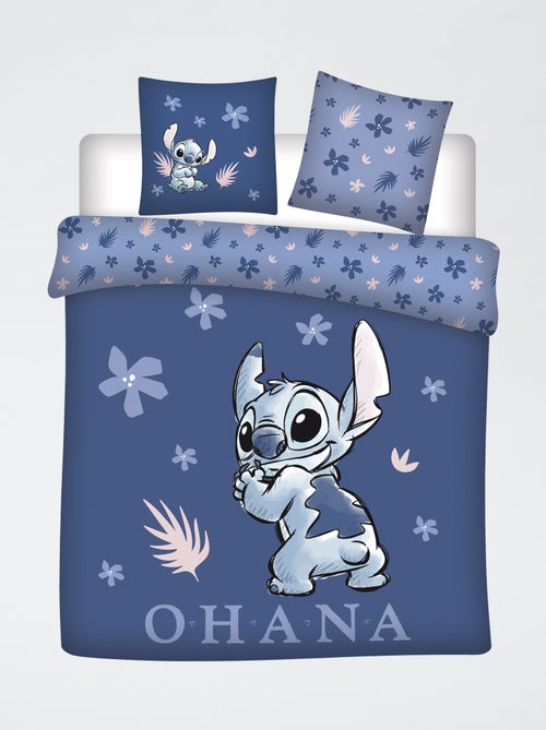 Set copripiumino 'Stitch' 3 pezzi: 1 sacco copripiumino matrimoniale + 2 federe - Kiabi
