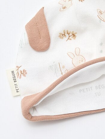 Set cuffia + guanti nascita 'Petit Béguin'