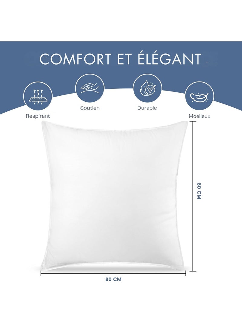 Set da 2 Cuscino in Poliestere PROMO LINGE Bianco - Kiabi