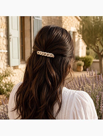 Set da 2 fermagli per capelli con maglie larghe