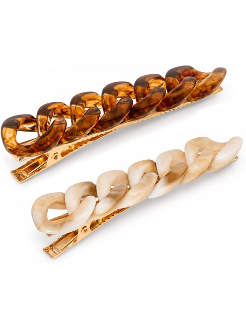 Set da 2 fermagli per capelli con maglie larghe - Kiabi