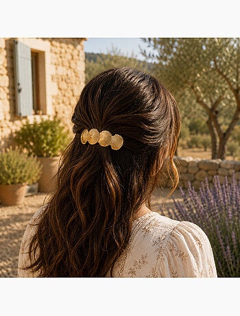 Set da 2 fermagli per capelli con motivo conchiglia