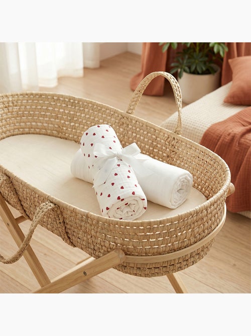 Set da 2 lenzuolini con angoli per culla in garza cotone | SEVIRA KIDS - Kiabi