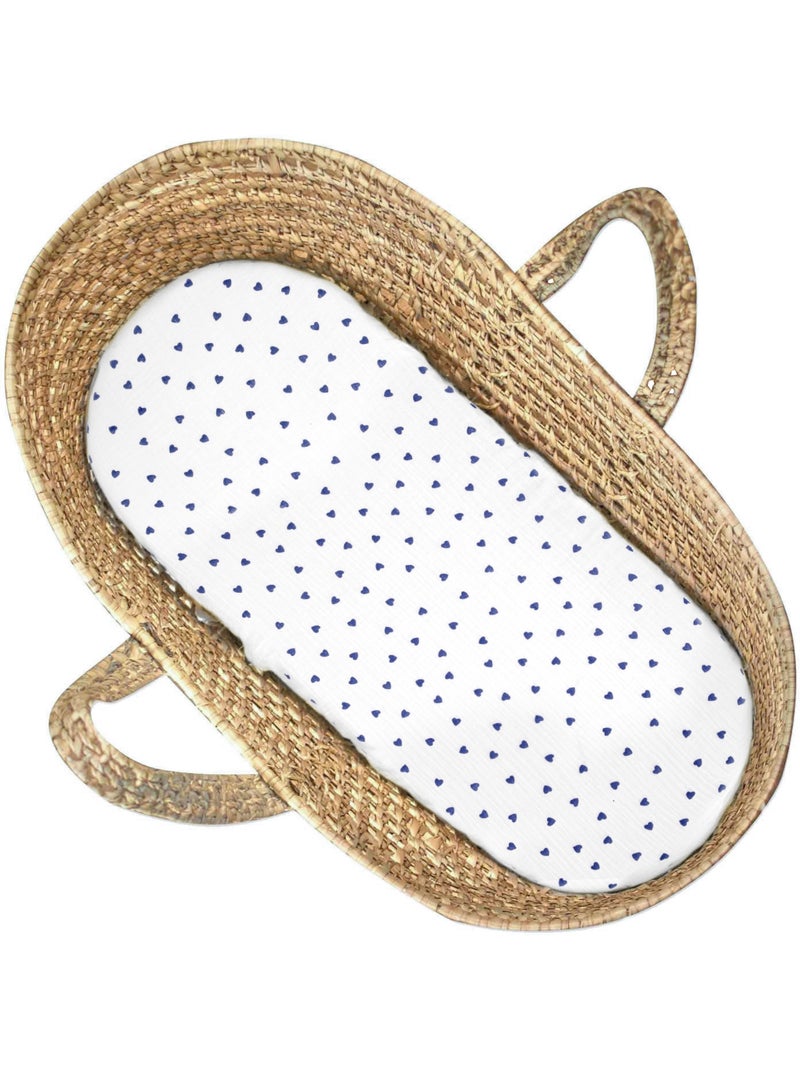 Set da 2 lenzuolini con angoli per culla in garza cotone | sevira kids | sevira kids Blu - Kiabi