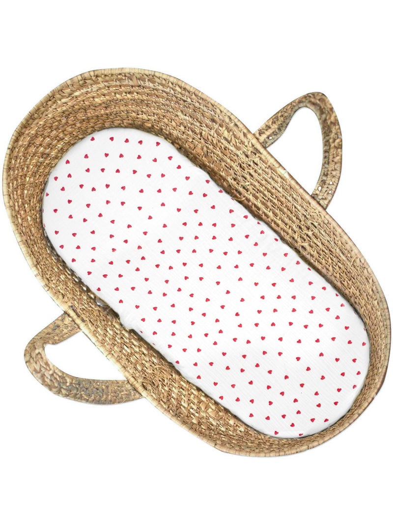 Set da 2 lenzuolini con angoli per culla in garza cotone | sevira kids | sevira kids Rosso - Kiabi
