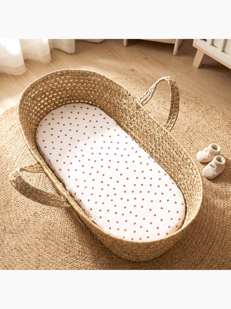 Set da 2 lenzuolini con angoli per culla in garza cotone | sevira kids | sevira kids Rosso - Kiabi