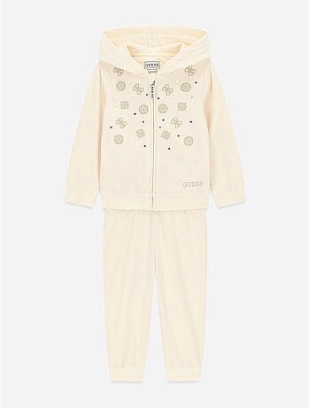 Set da 2 pezzi composto da felpa con cappuccio e pantaloni - guess kids