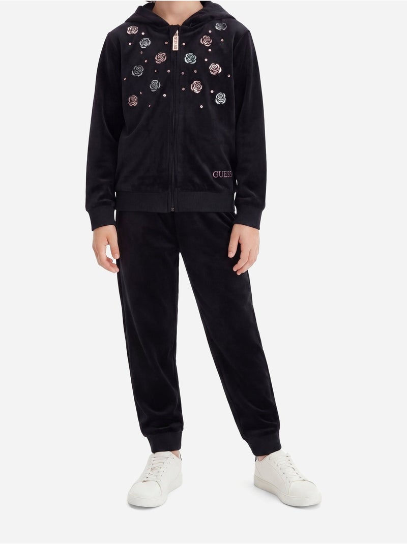 Set da 2 pezzi composto da felpa con cappuccio e pantaloni - guess kids Nero - Kiabi