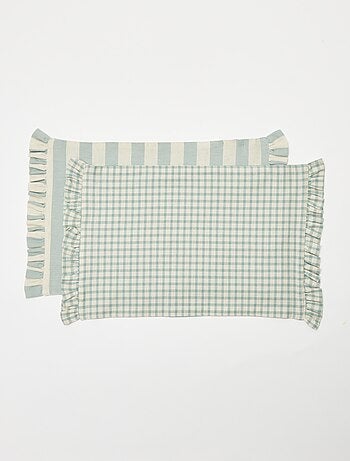 Set di 2 tovagliette (32x45 cm) con volant