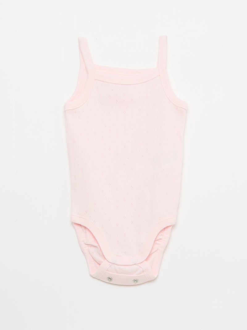 Set da 3 body evolutivi con spalline Rosa - Kiabi