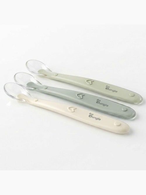 Set da 3 cucchiai in silicone per neonati | bo jungle | bo jungle - Kiabi