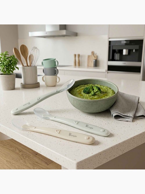 Set da 3 cucchiai in silicone per neonati | Bo Jungle - Kiabi