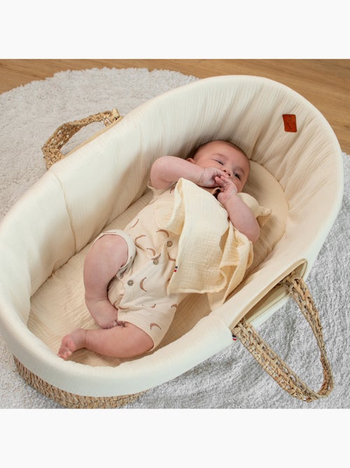 Set da 3 lenzuolini con angoli per culla in garza di cotone, colori pastello | SEVIRA KIDS - Kiabi