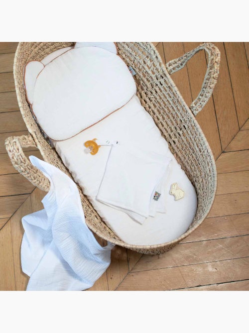 Set da 3 lenzuolini con angoli per culla in garza di cotone, colori pastello | SEVIRA KIDS - Kiabi