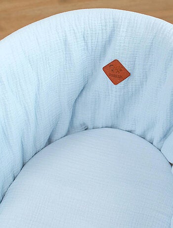 Set da 3 lenzuolini con angoli per culla in mussola di cotone tinta unita | SEVIRA KIDS