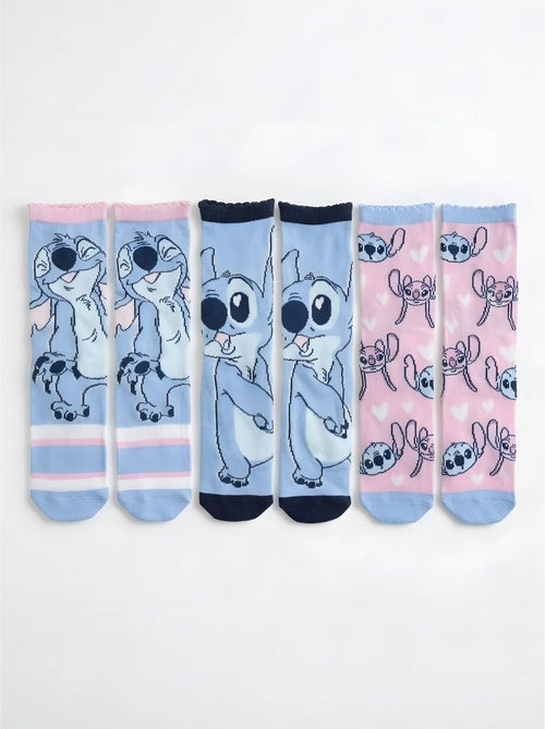 Set da 3 paia di calzini stitch disney - Kiabi
