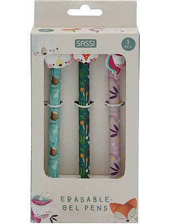 Set da 3 penne gel cancellabili | sassi junior | sassi junior