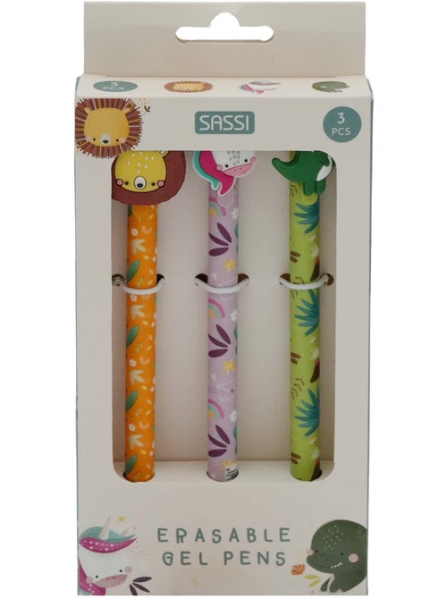 Set da 3 penne gel cancellabili | sassi junior | sassi junior - Kiabi