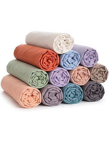 Set da 5 Lenzuola con angoli in Cotone PROMO LINGE couleurs aléatoires