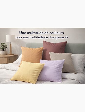 Set da 6 Cuscino in Cotone couleurs aléatoires PROMO LINGE