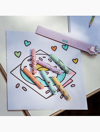 Set da 6 mini evidenziatori pastello | sassi junior | sassi junior