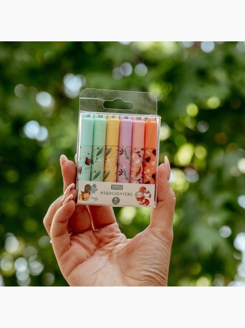 Set da 6 mini evidenziatori pastello | sassi junior | sassi junior - Kiabi
