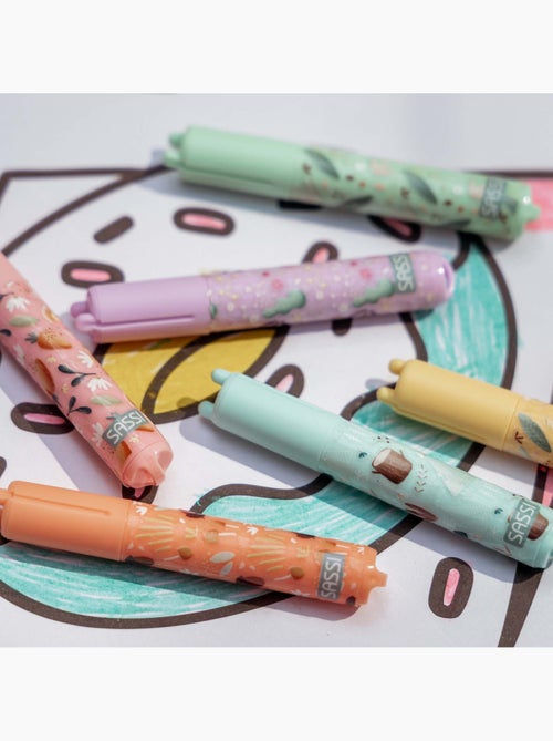Set da 6 mini evidenziatori pastello | sassi junior | sassi junior - Kiabi