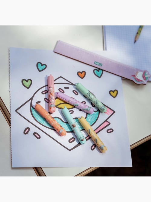 Set da 6 mini evidenziatori pastello | sassi junior | sassi junior - Kiabi