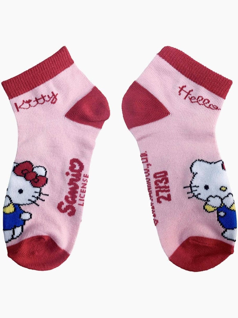 Set da 7 paia di calzini corti hello kitty sanrio Multicolore - Kiabi
