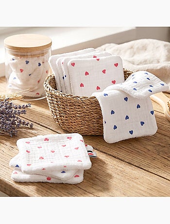 Set da 8 salviette lavabili in bambù e cotone | sevira kids | sevira kids
