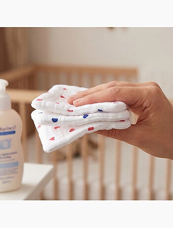 Set da 8 salviette lavabili in bambù e cotone | sevira kids | sevira kids