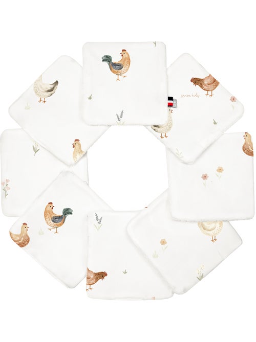Set da 8 salviette lavabili in bambù e cotone | sevira kids | sevira kids - Kiabi Set da 8 salviette lavabili in bambù e cotone | sevira kids | sevira kids - Kiabi