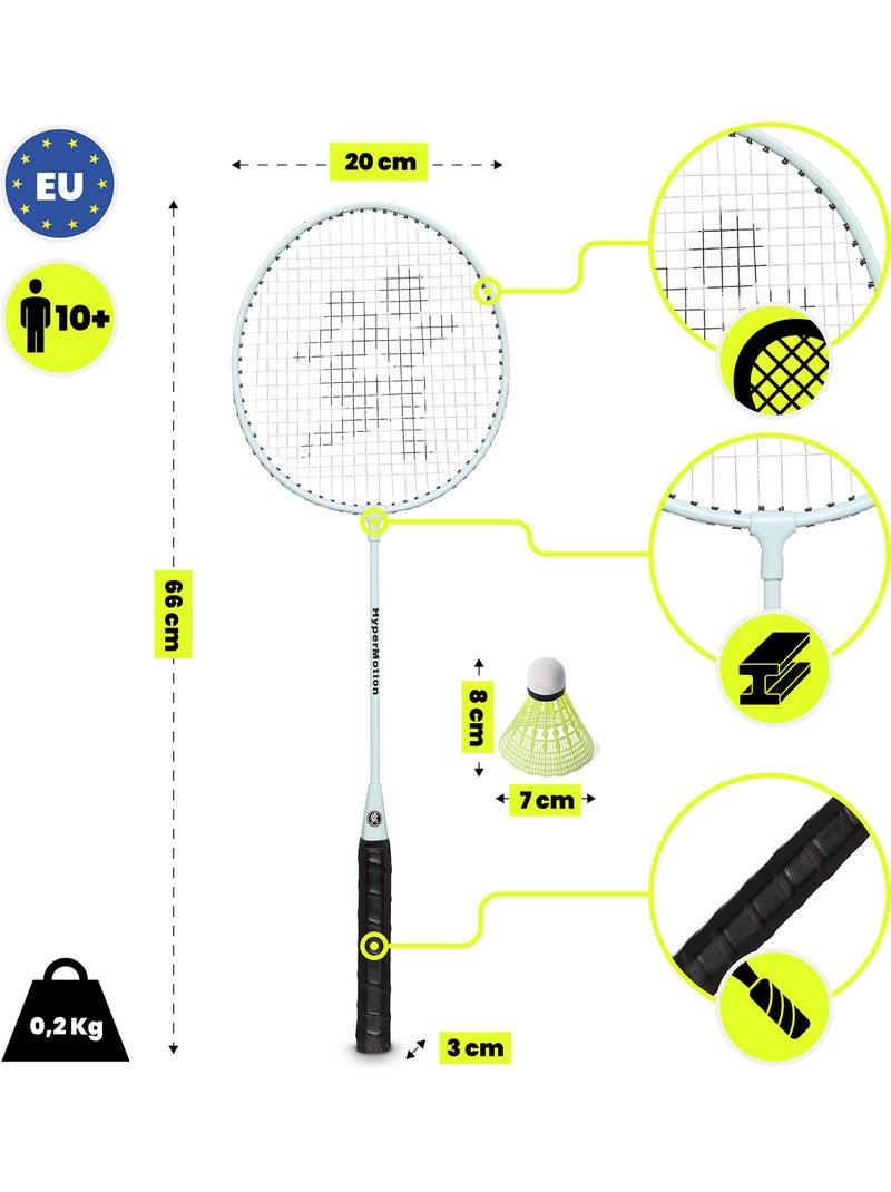 Set da badminton HyperMotion – 2 racchette, 1 volano, colore salvia Blu - Kiabi