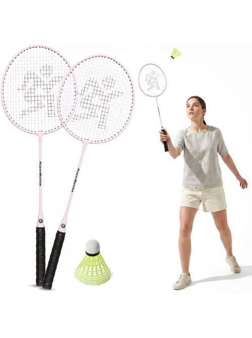 Set da badminton HyperMotion – 2 racchette, 1 volano rosa - Kiabi Set da badminton HyperMotion – 2 racchette, 1 volano rosa - Kiabi