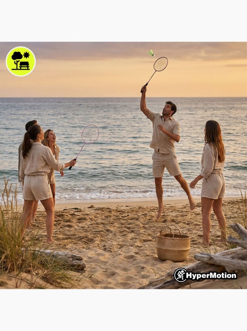 Set da badminton HyperMotion – 2 racchette, 1 volano rosa - Kiabi Set da badminton HyperMotion – 2 racchette, 1 volano rosa - Kiabi