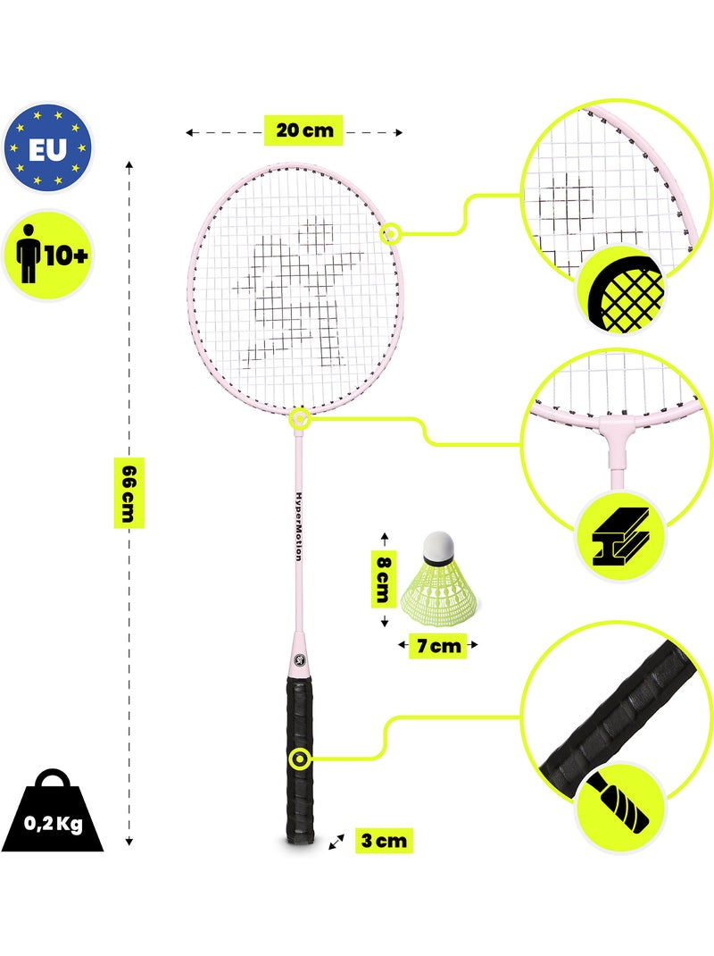 Set da badminton HyperMotion – 2 racchette, 1 volano rosa Rosa - Kiabi