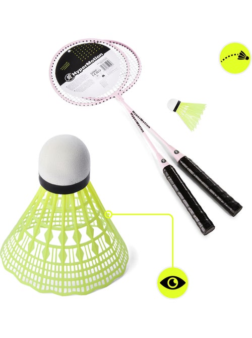Set da badminton HyperMotion – 2 racchette, 1 volano rosa - Kiabi Set da badminton HyperMotion – 2 racchette, 1 volano rosa - Kiabi